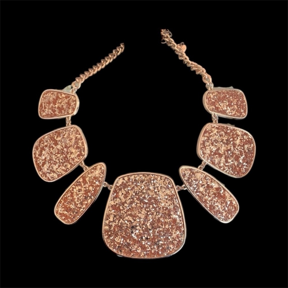 Aldo Rose Gold Sparkle Necklace